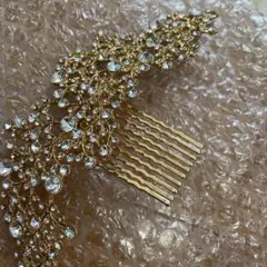 ゴールド ビジューヘッドドレス 豪華 ミラコスタFTW