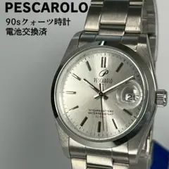 未使用品 PESCAROLO ペスカロロ 90sクォーツ時計 電池交換済