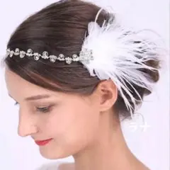 77番 ヘアアクセサリー ヘッドドレス ウェディング ブライダル