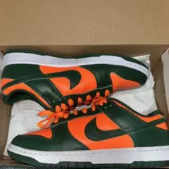 Nike Dunk スニーカー グリーン/オレンジ　27センチ