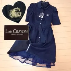 タグ付【新品・未使用】ロイスクレヨン ワンピース デニム チュール付
