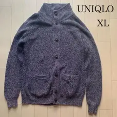 UNIQLO ユニクロ ニットカーディガン 長袖 メンズ 紺 XLサイズ