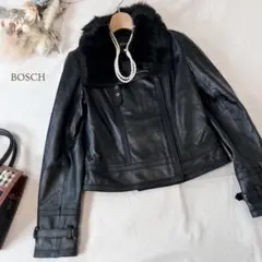 美品 BOSCH ボッシュ ラム レザージャケット ライダースジャケット 36