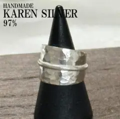 シルバーリング カレンシルバー カレン族 ハンドメイド エスニック #67