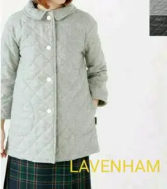 LAVENHAM ラベンハム ステンカラーウールキルティングコート②