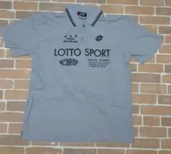 メンズ　Lサイズ　Lotto Sport 　ポロシャツ 　グレー