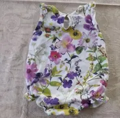 最終値下げ　next 花柄ロンパース 3-6ヶ月　フリル　袖なし