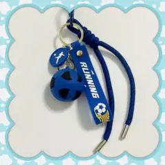 No.3006 サッカー　スポーツ　じゃらじゃらキーホルダー　パラコード