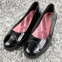 未使用 フィットフロップ エナメル パンプス 健康効果 姿勢改善 EU39 黒