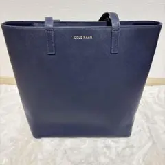【極美品】コールハーン トートバッグ A4収納可能 ネイビー 大容量