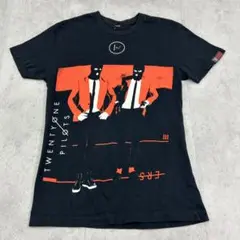 トゥウェンティワンパイロッツ　ラップ　トップス　半袖Tシャツ　古着　ブラック　黒