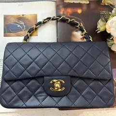 CHANEL シャネル マトラッセ チェーンハンド ネイビー