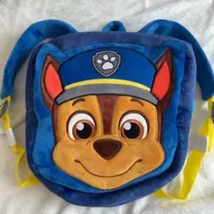 【新品未使用】パウ・パトロール　チェイス　顔型フェイスリュック　キッズ　マチあり