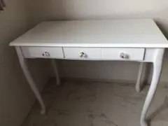猫脚デスク　ホワイト
