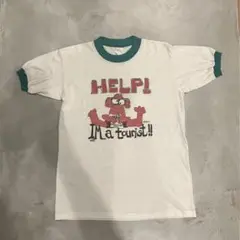 ヴィンテージ　80s リンガーTシャツ　シングルステッチ