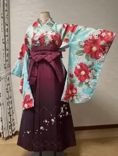 小学生 卒業式 袴 袴セット 2尺袖 和服 着物 子供袴 小学生着物