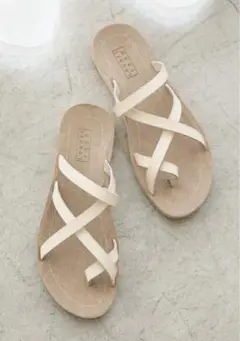 ローリーズファーム 新品・未使用　メニークロスサンダル　M