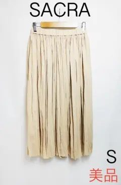 SACRA 美品 プリーツスカート しわ加工 Sサイズ