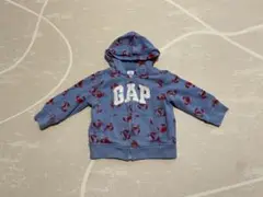 baby gap カニ柄 フード付きパーカー ブルー