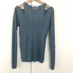 タグ付新品 RADIATE ラディエイト ブルー ニット セーター タンクトップ