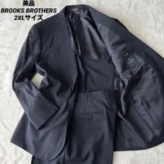 ✨美品✨ ブルックスブラザーズ チェックスーツ セットアップ ネイビー 2XL