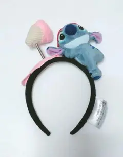 スティッチ　アイス　ソフトクリー厶　ぬいぐるみカチューシャ