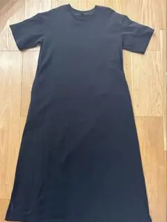 エアリズム　コットンワンピース　ブラック　S