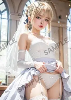 AI美少女 コスプレ 下着 サイズを選べる 高画質 ポスター S-0827