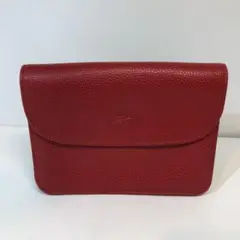 A-65 LONGCHAMP ロンシャン コインケース カードケース入れ レッド