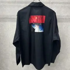 EVA × HARE 長袖シャツ バックプリント ブラック フリーサイズ 美品