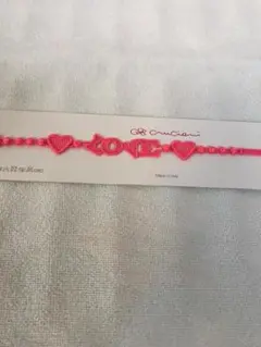 未使用!★クルチアーニ ブレスレット LOVE ネオンピンク 71903★