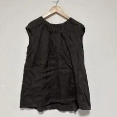 Spick & Span アサハイネックプルオーバー ノースリーブ　リネン
