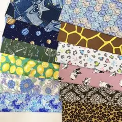 50×30cmはぎれ生地12枚まとめ売り【A】