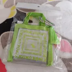 新品未開封　紀ノ国屋　クリアミニミニバッグ　ライトグリーン