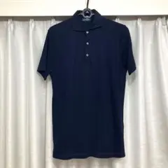 BEAMS F 鹿の子ポロシャツ ネイビー 50