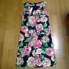 TALBOTS フラワープリント ノースリーブ ワンピース サイズ4 未使用