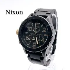 ✨美品✨　Nixon 42-20 クロノグラフ　腕時計　ブラック　ゴールド