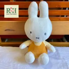 ミッフィー 36cm 座りぬいぐるみ オレンジ ワンピース 美品 タグ付き