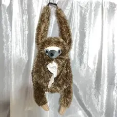 美品　ナマケモノ ティッシュケース 箱ティッシュ アニマル 動物 ぬいぐるみ