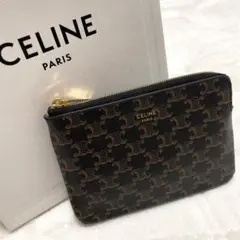 匿名配送☆セリーヌ☆小銭入れ☆トリオンフ☆ゴールド金具☆現行品☆CELINE