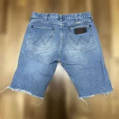 Wrangler デニムショートパンツ ライトブルー