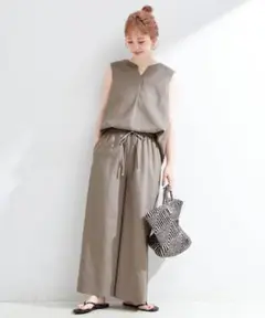 【新品】B.C STOCK＊リネンライクセットアップ