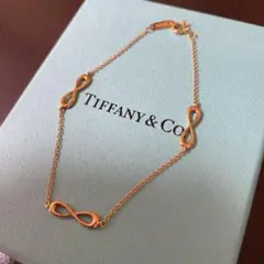 最終 Tiffany ティファニー 18Kインフィニティ ブレスレット ゴールド