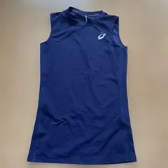 ASICS ネイビー アンダーシャツ メンズMサイズ