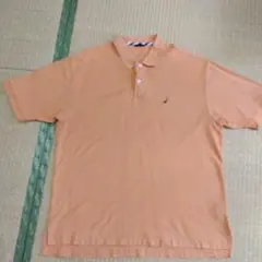 NOUTICA オレンジ 100%コットン ポロシャツ