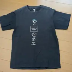 UNIQLO キッズTシャツ スヌーピー160サイズ ブラック