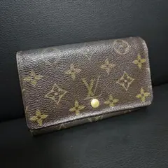 【中古】ルイ・ヴィトン モノグラム ポルトモネビエトレゾール 二つ折り財布