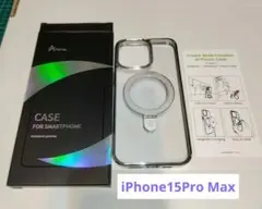 Magsafe対応・チタン製スタンドAlphex iPhone15Pro Max