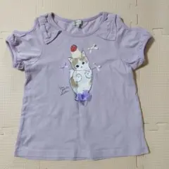 【未使用】モフサンド猫イラスト付きTシャツ