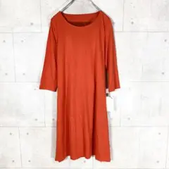 【未使用品】ワンピース 個性的　リボン　橙色　りぼん